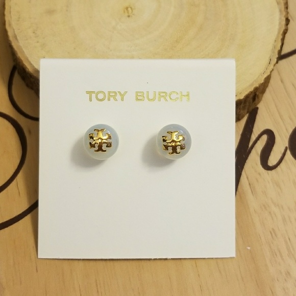 Tory Burch clear pearl earrings - Picture 2 of 3